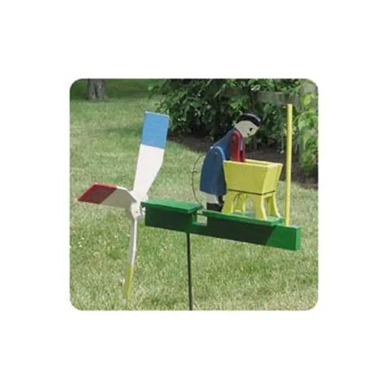 Paper Plan: Craft a Whimsical Woman-Washing Whirligig Garden Sculpture