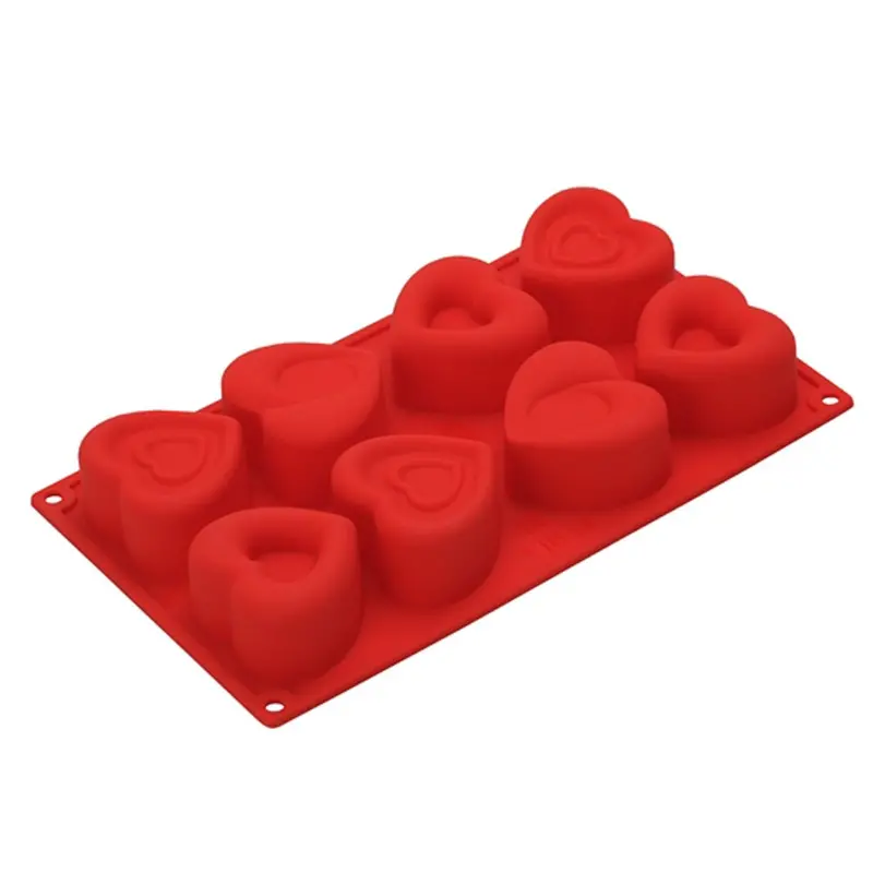 Pavoni Italia Heart-Shaped Mini Tart Mould – 8-Cavity, Precision-Crafted Baking Tool