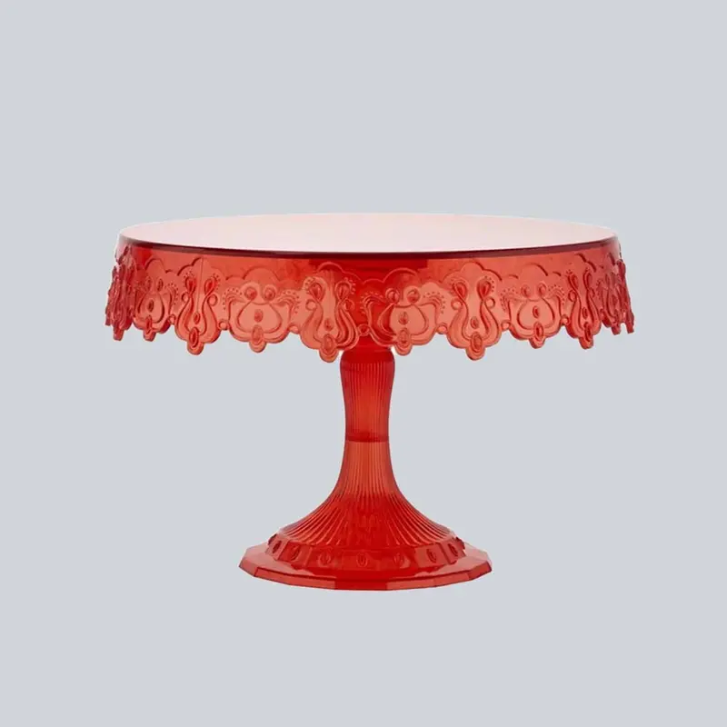 Pavoni Message-Style Red Cake Stand – Stylish Display Base for Desserts and Pastries