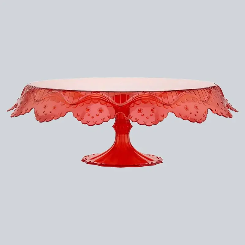 Pavoni Papillon Red Decorative Cake Stand