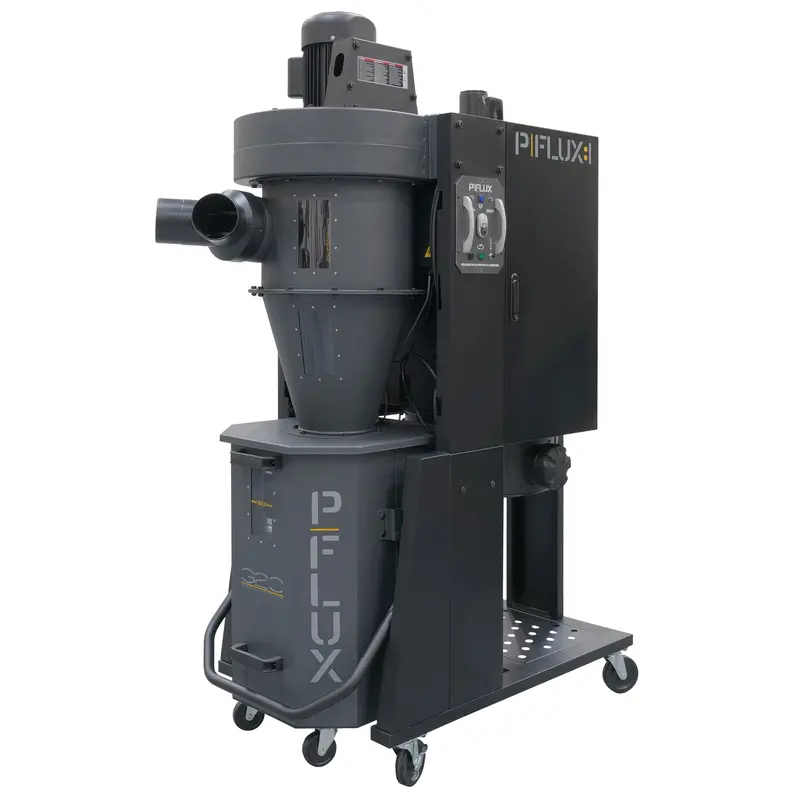 P|FLUX HEPA Cyclone Dust Collector – 1.5 HP, High-Efficiency Filtration