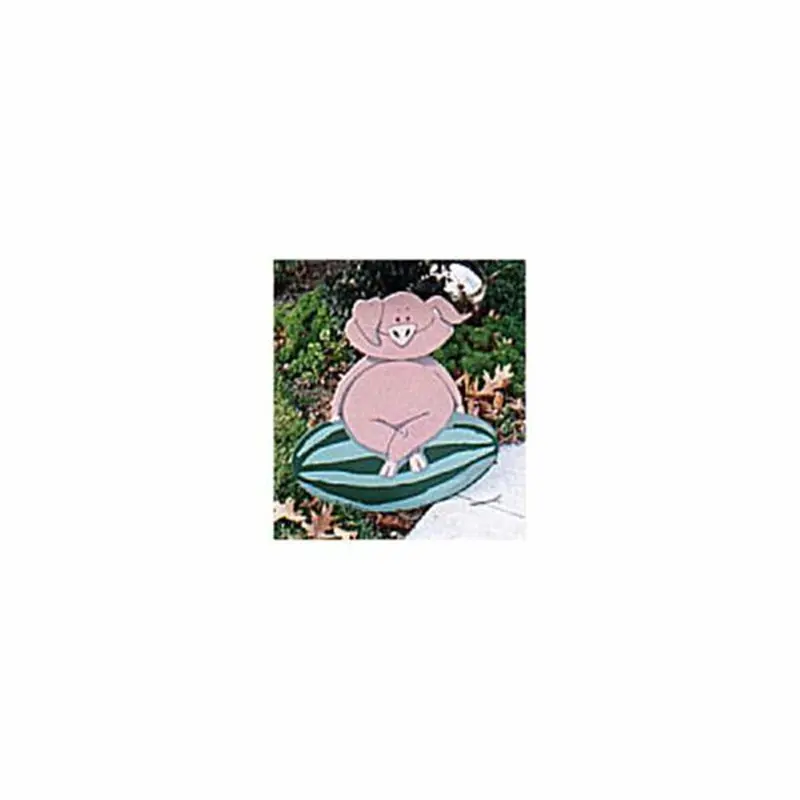 Pig on Watermelon Carving Pattern for Woodworkers
