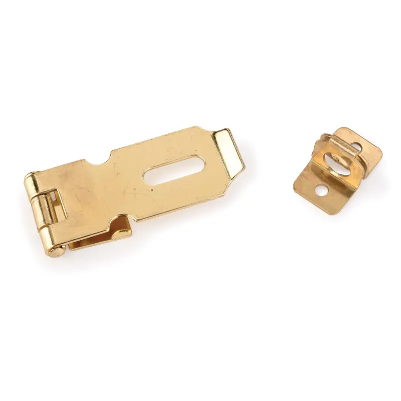 Polished Brass-Plated Chest Hasp – 7/8″ x 2-1/4″ with Mounting Screws