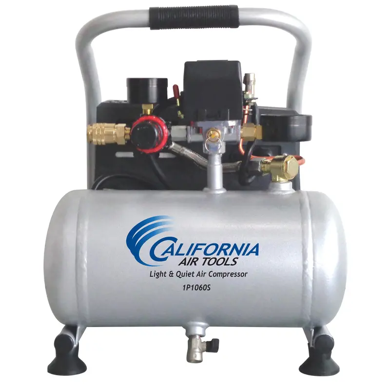 Portable 1-Gallon Steel Air Compressor – 0.6 HP Oil-Free Motor