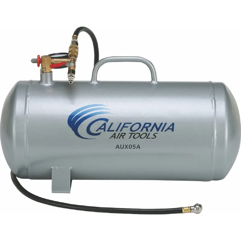 Portable 5-Gallon Aluminum Air Tank for Compressed Air Systems
