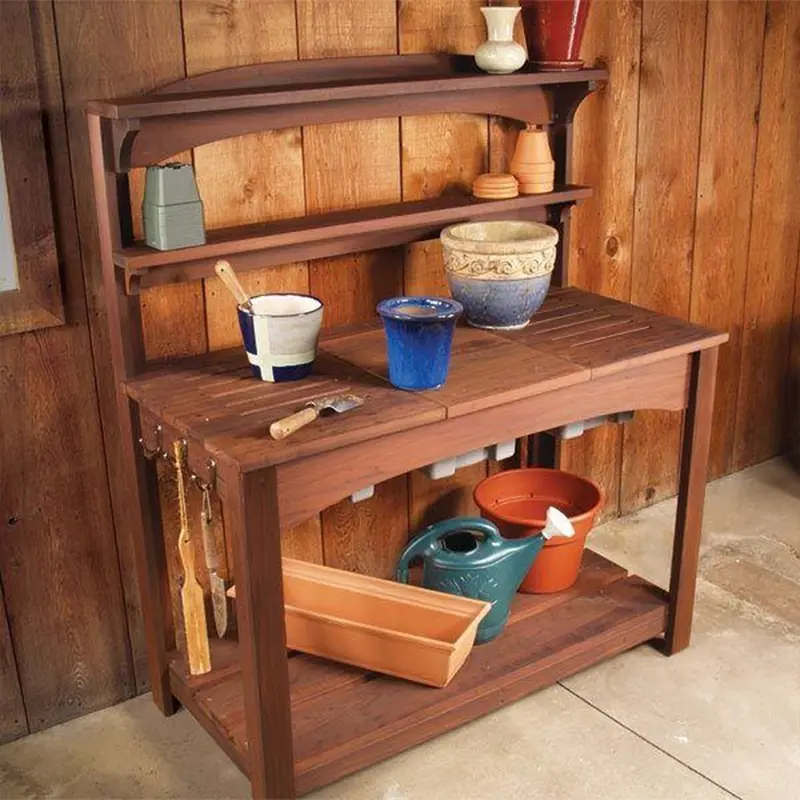 Potting Bench Construction Plan — Step-by-Step Paper Blueprint
