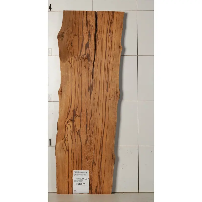 Premium Marblewood Slab – Grade #14, Approx. 2.375″ x 15″ x 48″, Natural Edge Live Edge Board