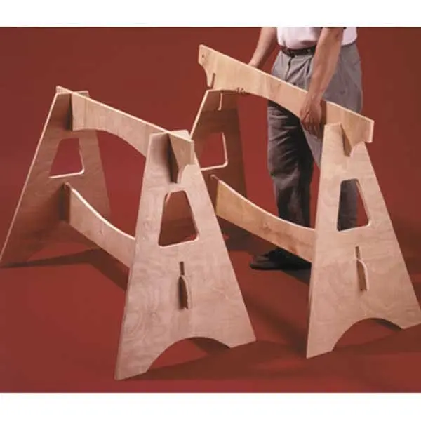 Printable Knockdown Sawhorse Woodworking Plan