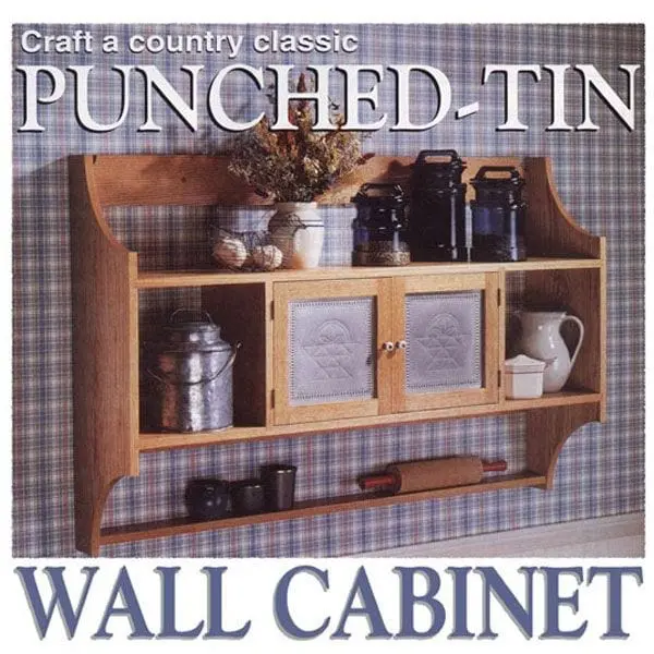 Printable Punched-Tin Wall Cabinet Woodworking Plan