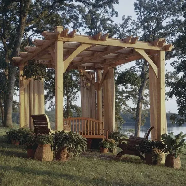 Printable Woodworking Plan: Build-to-Suit Pergola Design