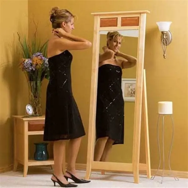 Printable Woodworking Plan: Maple & Cherry Cheval Mirror Build