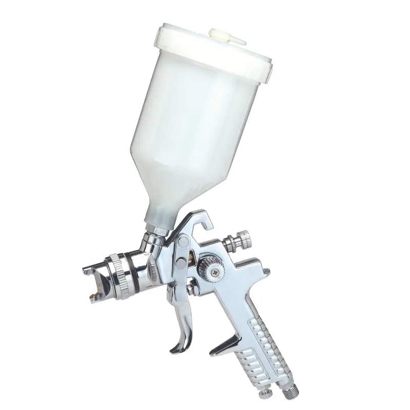 Professional HVLP Spray Gun with 600cc Plastic Paint Cup