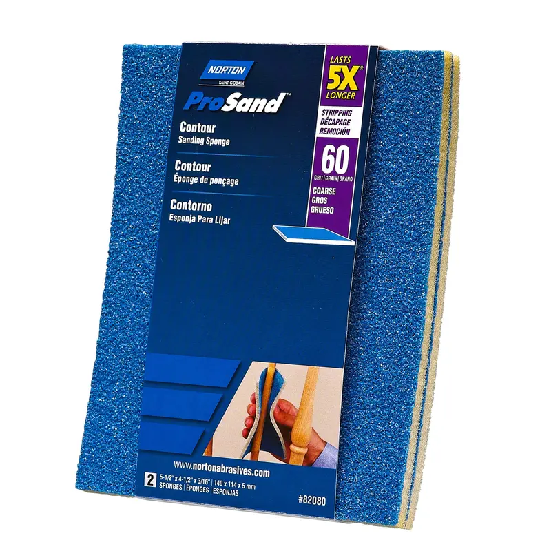 ProSand 5X Contour Sanding Sponge – 4.5″ x 5.5″, 2-Pack