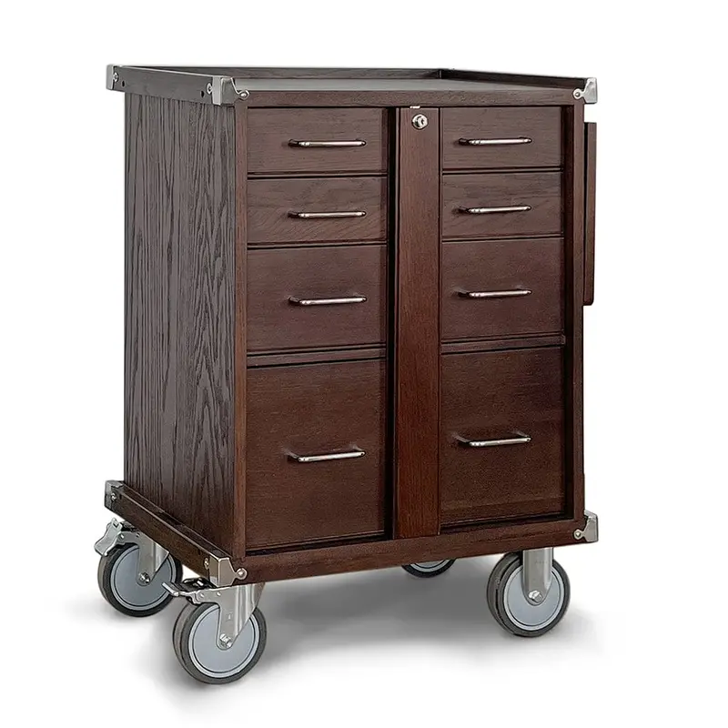 R20-D 5-Drawer Hobby Roller Cabinet in Dark Oak Finish
