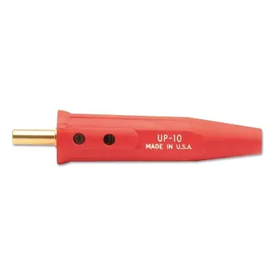 Red Single-Oval-Point Machine Plug for 1/0–4 AWG Cables – LE UP-10