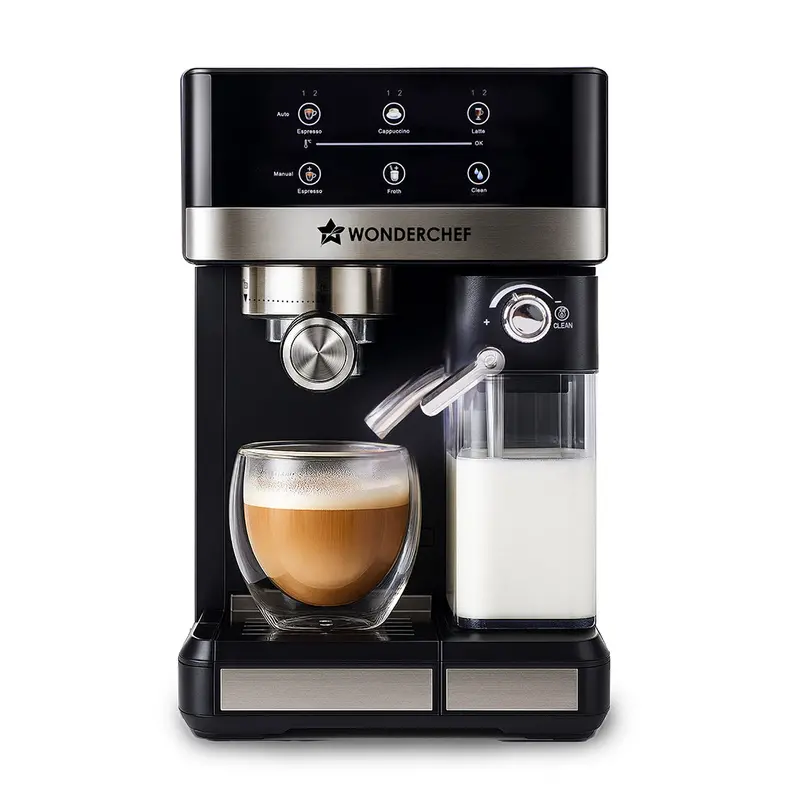 Regalia Automatic Espresso System – Integrated Frother, Milk Container, Auto-Clean, Metal Portafilter, Latte & Cappuccino Ready