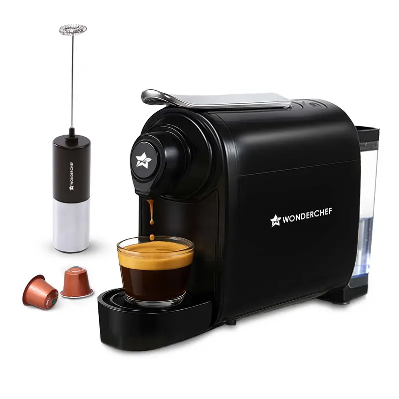 Regalia Capsule Coffee Machine with Milk Frother – Compatible with Starbucks & Coffeeza – Ristretto/Espresso/Lungo Options & Auto Capsule Ejection