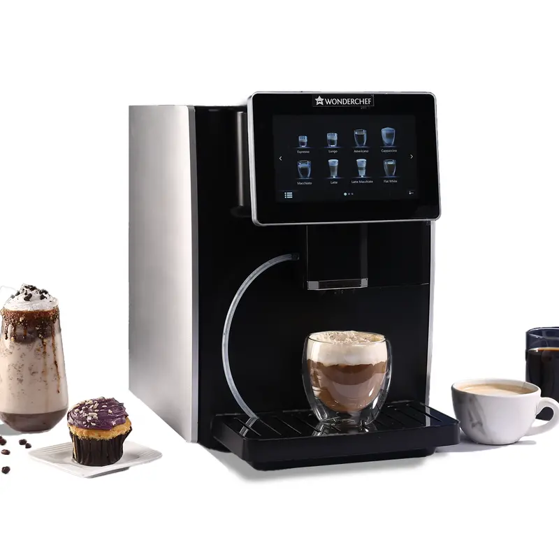 Regalia Fully Automatic Espresso Machine – 7″ Touchscreen, 6 Specialty Coffee Options (Americano, Cappuccino, Latte, etc.)