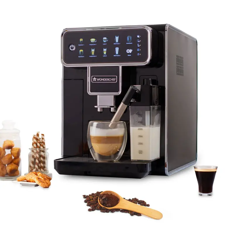 Regenta Fully Automatic Bean-to-Cup Coffee Machine: 19-Bar Pressure, 6 Specialty Drinks (Espresso to Flat White) — 2-Year Warranty