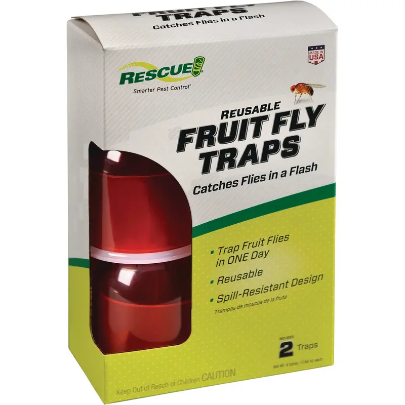 Rescue Reusable Fruit Fly Trap – Eco-Friendly Catch-And-Release (2-Pack) 1