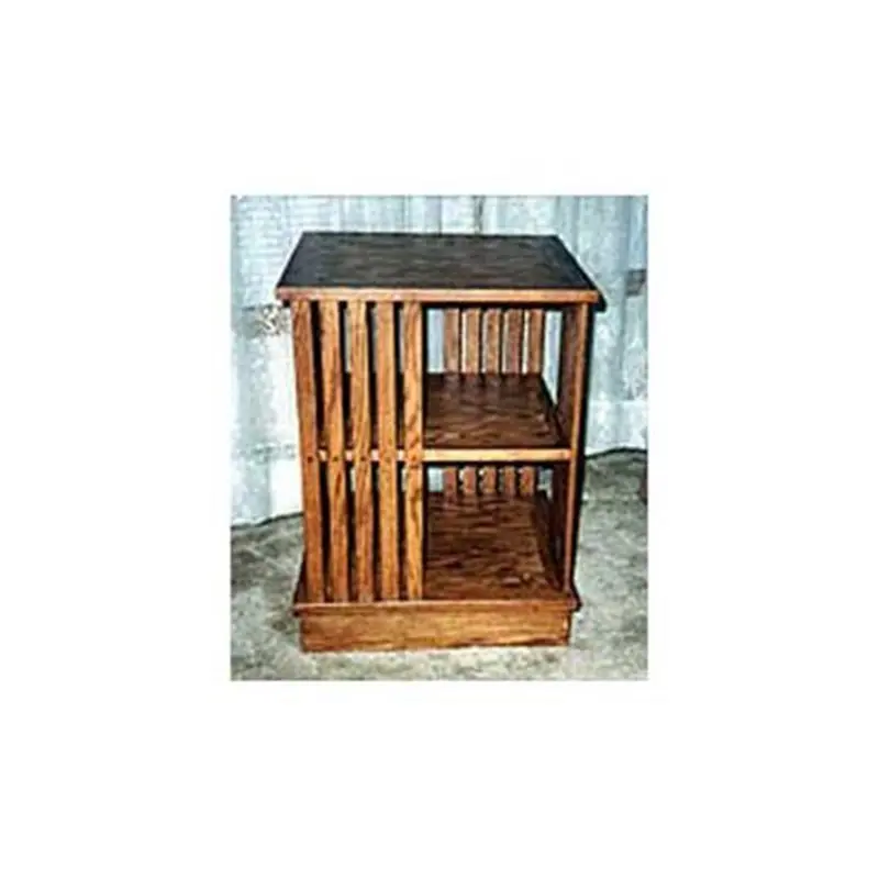 Revolving Bookcase – Space-Saving Rotating Shelf Wood Plan