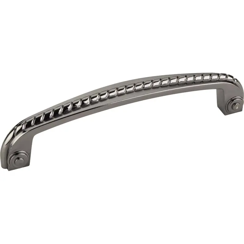 Rhodes Cabinet Pull – 128mm C/C, Brushed Black Nickel