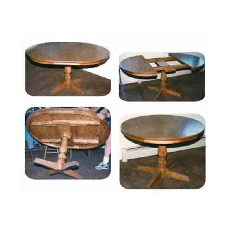 Round Pedestal Extension Table DIY Woodworking Plan