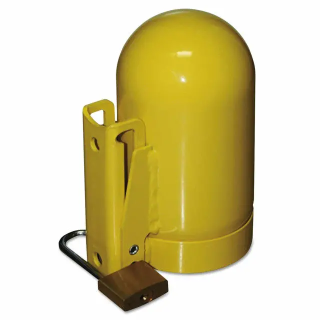 Saf-T-Cart SC2FNNP-12 Low-Pressure Acetylene Cylinder Cap – 3 1/2″, Yellow Steel, Fine Thread