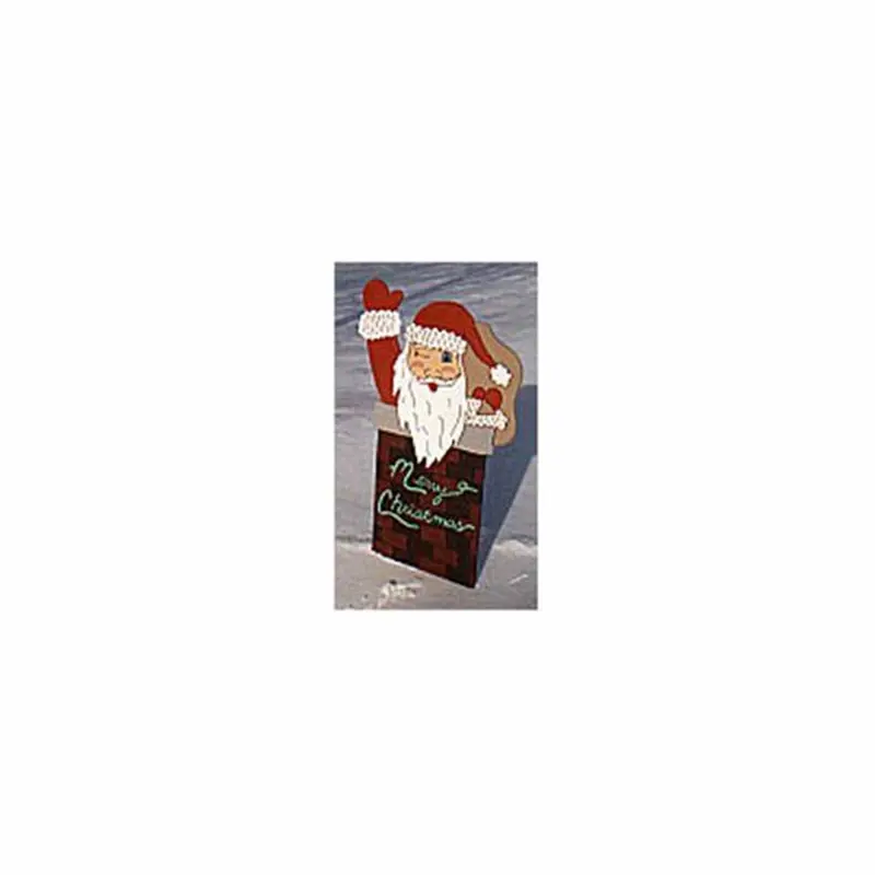 Santa-in-Chimney Holiday Sculpture Plan – Festive Woodcarving Blueprint