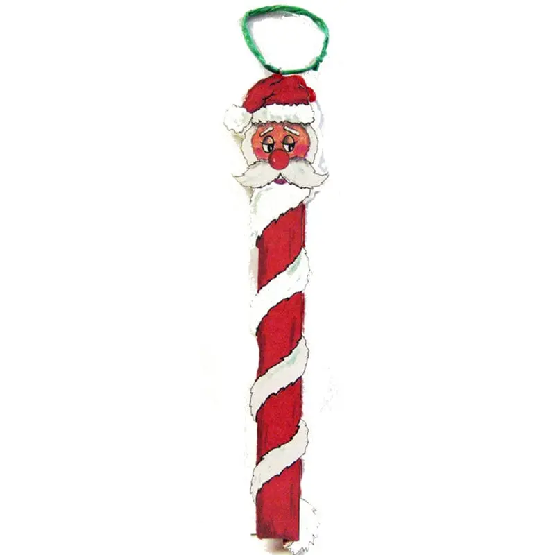 Santa Ornament — Woodworking Pattern with Illustration