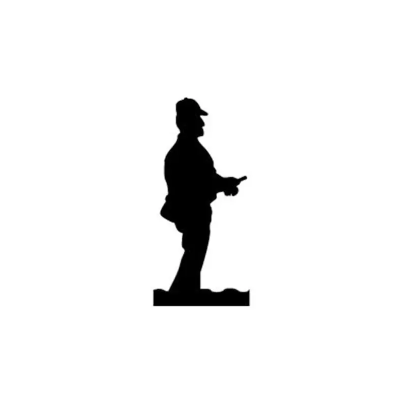 Saturday Fisherman Silhouette Woodworking Pattern Plan