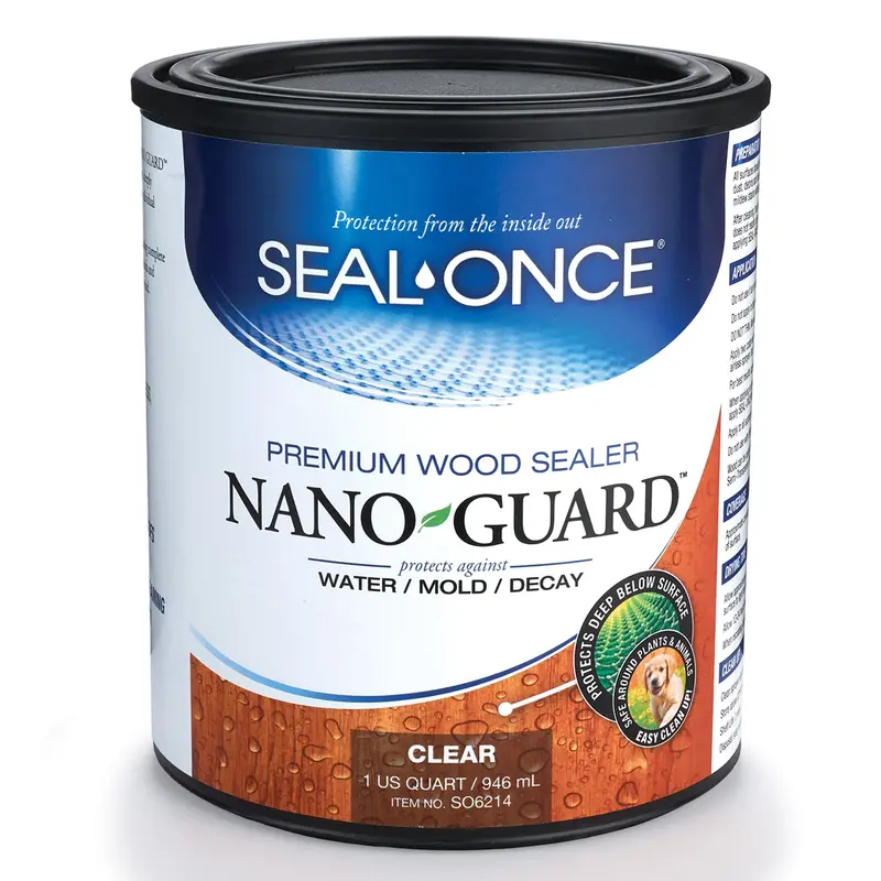 Seal-Once Nano Guard Water-Based Clear Wood Sealer – Quart Size