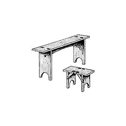 Shaker-Inspired Benches – Simple, Functional Wooden Seating Plan