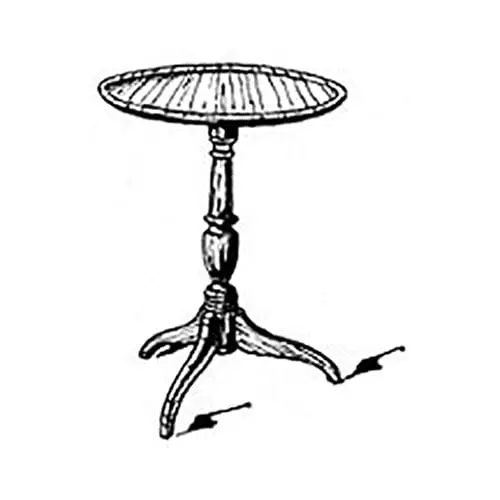 Shaker-Style Round Table Woodworking Construction Plan
