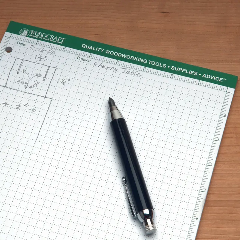 Shop Notepad – 50-Sheet Spiral-Bound Layout Pad for Workshop Notes