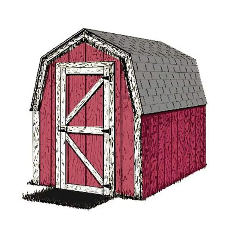 Simple Backyard Shed Woodworking Plan (Printable 8’x6′ Design)