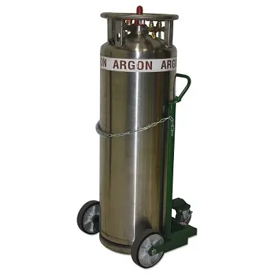 Single-Cylinder Industrial Transport Cart – 10-Inch Phenolic & Soft Rubber Wheels for Smooth Mobility
