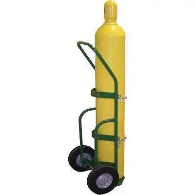 Single-Cylinder Transport Cart – 750 Series, 9.5-Inch Diameter Capacity, 10-Inch Semi-Pneumatic Wheels