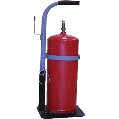 Single-Cylinder Transport Cart — Compact Stand for 6-Inch Diameter Cylinders