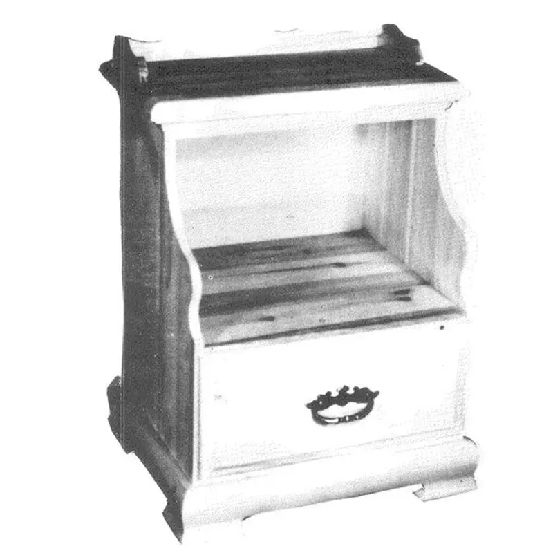 Single-Drawer Nightstand Build Plan – Minimalist Bedroom Furniture Blueprint