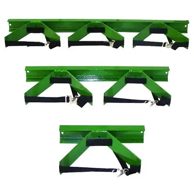 Single Steel Wall-Mount Bracket – Adjustable for 3″–10″ Diameter Pipes, Green Finish