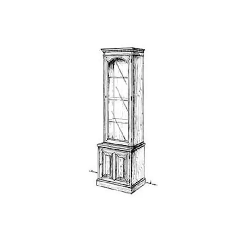 Slim Curio Cabinet Woodworking Blueprint