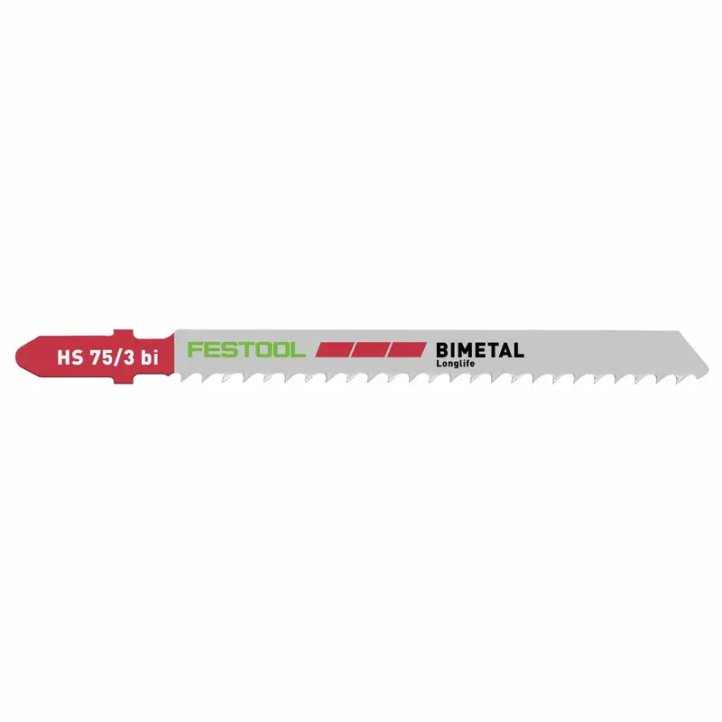 Solid Plastic Jigsaw Blades – 75 mm Length, 3 TPI, 5-Pack for Clean Non-Metal Cuts
