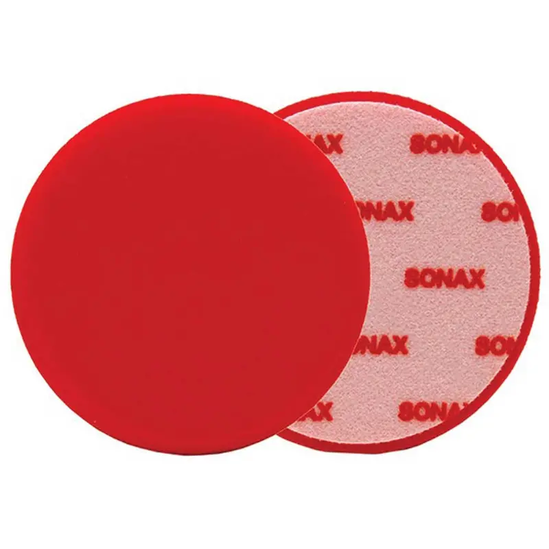 SONAX Red Heavy-Cut Polishing Pad – 160 mm Diameter