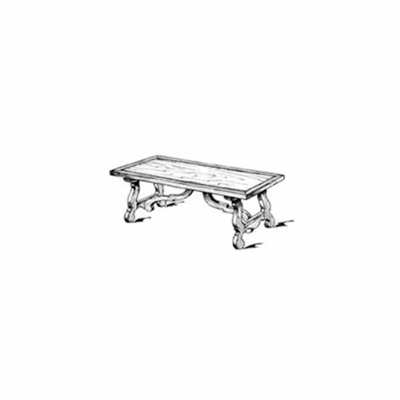 Spanish-Inspired Coffee Table – Ornate Tile-Compatible Wood Design