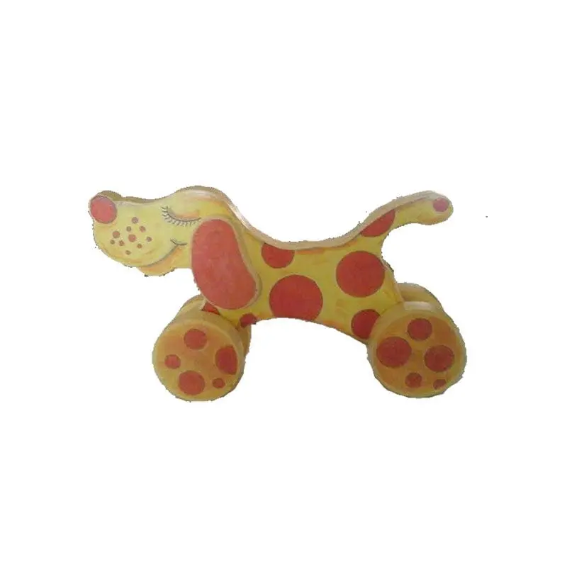 Spotted Dog Pull Toy – Scroll Saw Pattern & Assembly Illustration