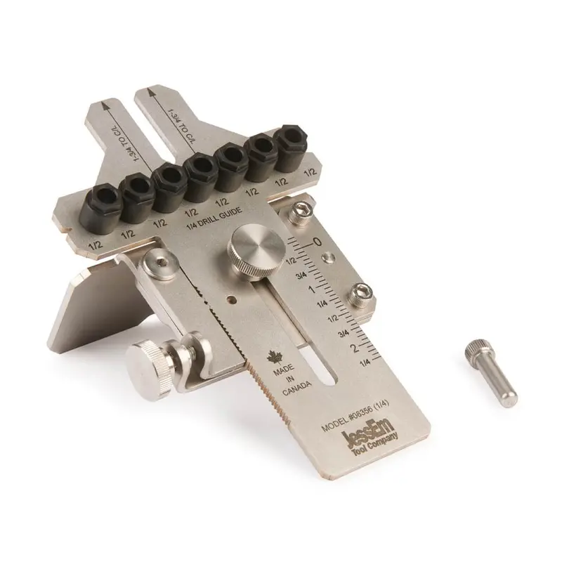 Stainless Steel Angled Doweling Jig – 1/4″ Diameter, Precision Drilling Guide