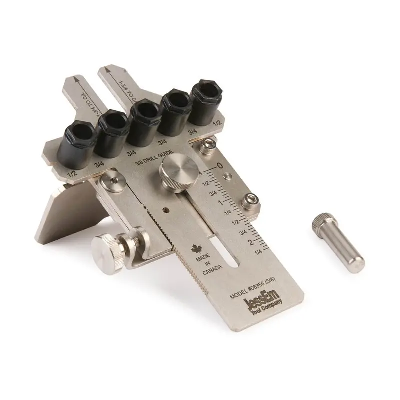 Stainless Steel Angled Doweling Jig – 3/8″ Diameter, Durable Alignment Tool
