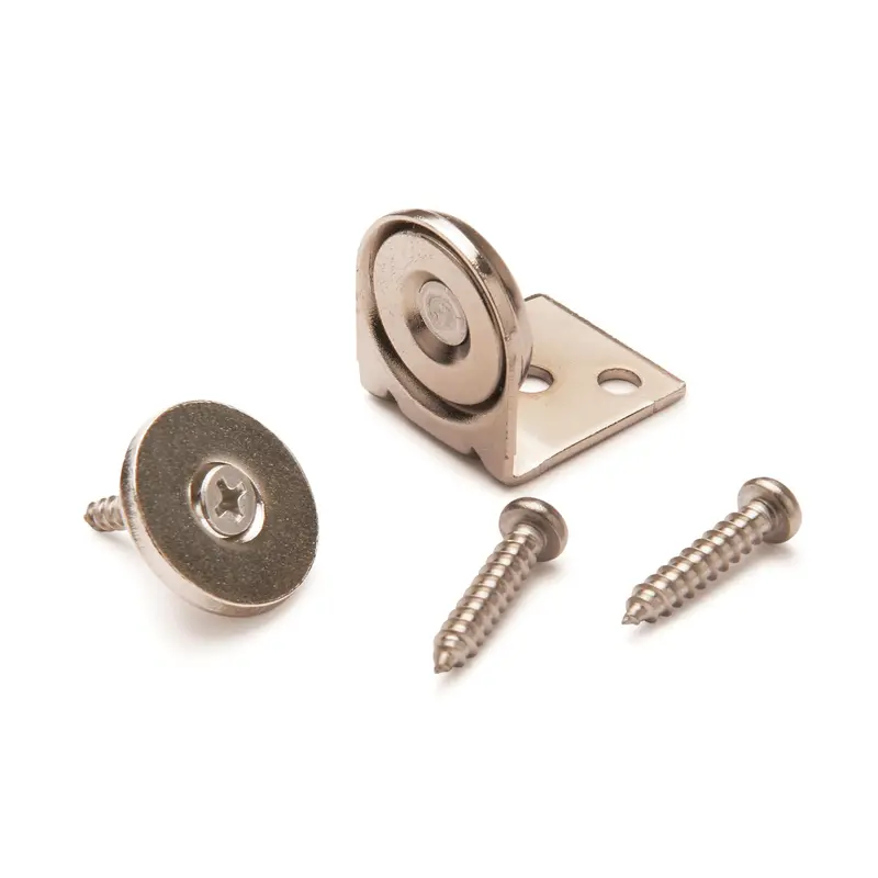 Stainless Steel Magnetic Latch – 3/4″ Diameter, 20 lb Holding Force