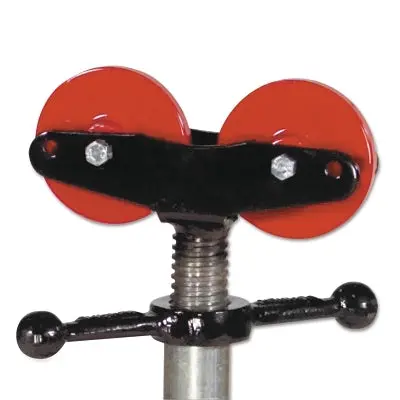 Steel-Wheel Roller Head — 2,000 lb Load Capacity, Fits Pipes 1-1/4″ to 24″